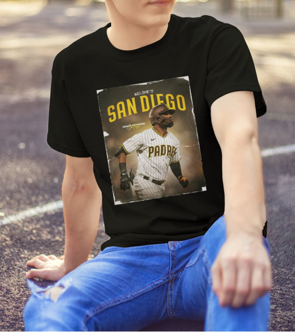 Welcome To San Diego Jason Heyward Padres Signature Promotion T-Shirt