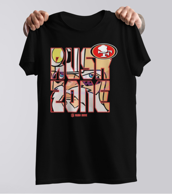 San Francisco 49ers NFL Rush Zone Cartoon Football T-Shirt