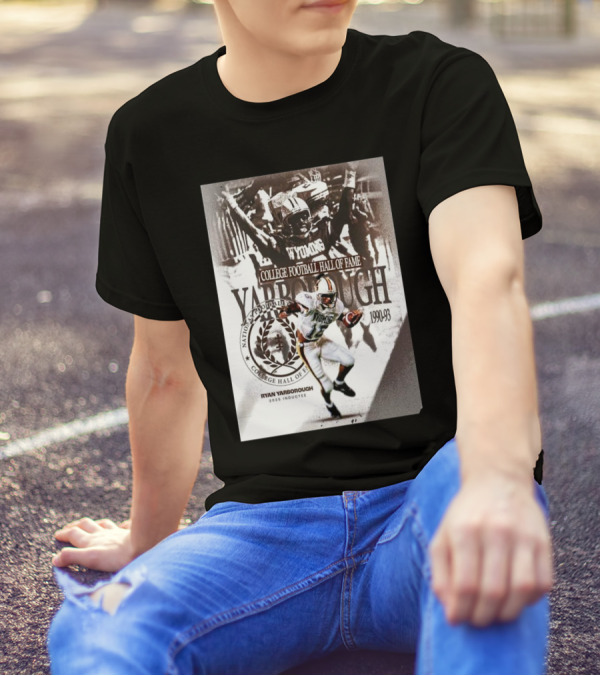 Ryan Yarborough College Football Hall Of Fame Inductee 2025 Wyoming 1990-93 T-Shirt