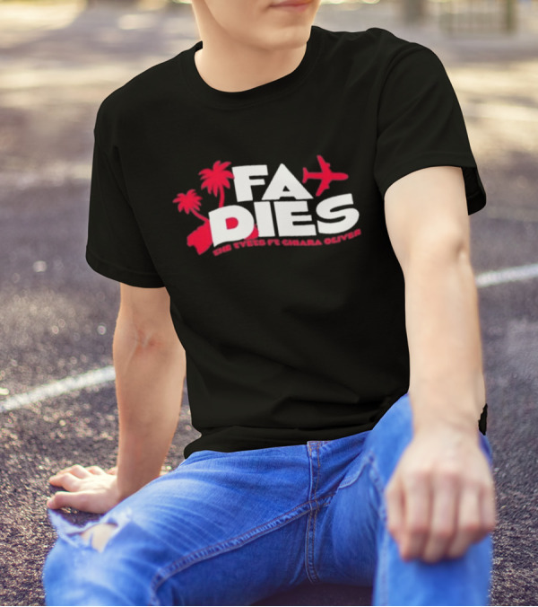 Fa Dies One Speed Ft. Chiara Oliver Palm Trees And Airplane T-Shirt