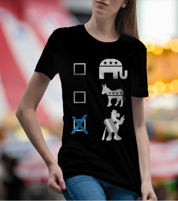 Schwarbocrat Philitical Aphiliation Elephant Donkey Duck Star Boxes T-Shirt