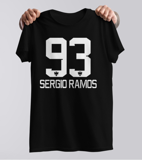 Sergio Ramos 93 Football Number Icon T-Shirt