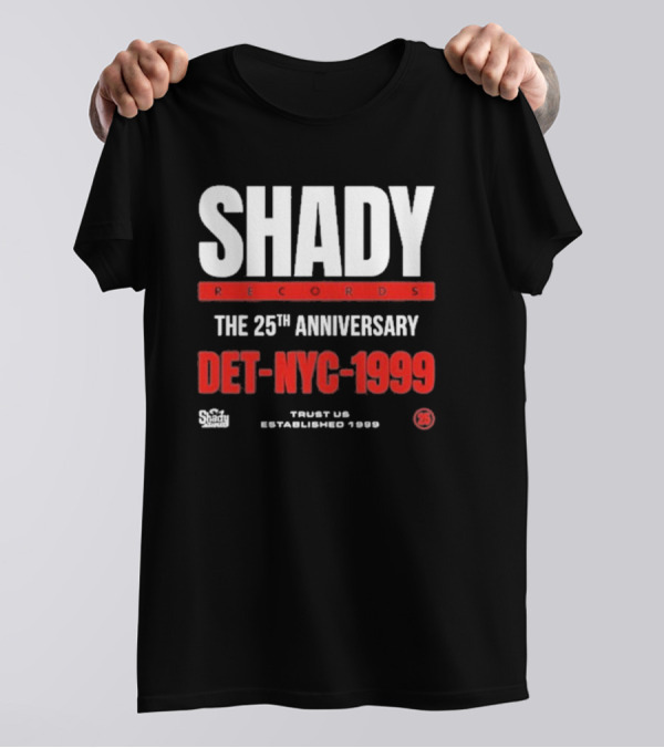 Shady Records 25th Anniversary DET NYC 1999 Trust Us Established 1996 T-Shirt