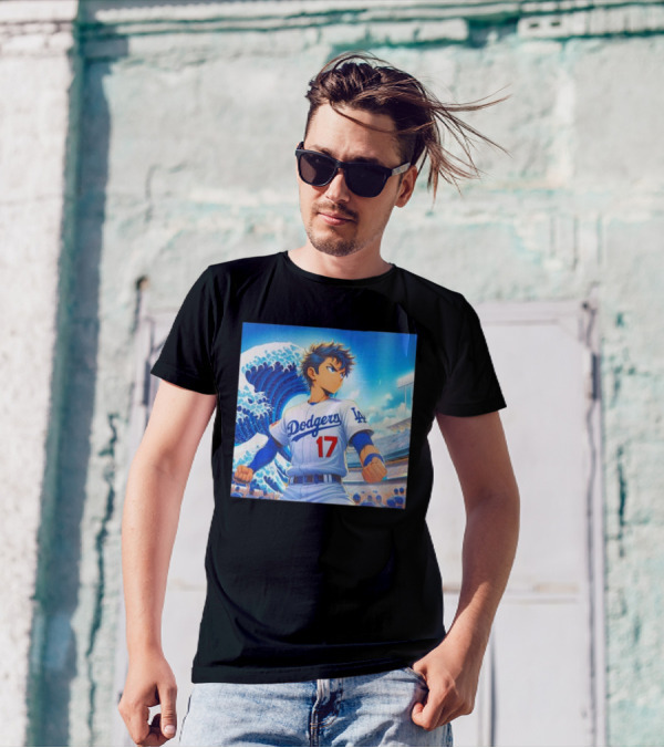 Shohei Ohtani Los Angeles Dodgers Anime Wave Stadium Scene T-Shirt