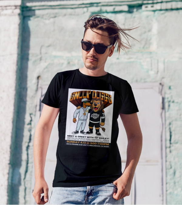 Snoop Dogg Meet & Greet With Kings Bailey Collab Merch Drop April 13 Inglewood CA T-Shirt