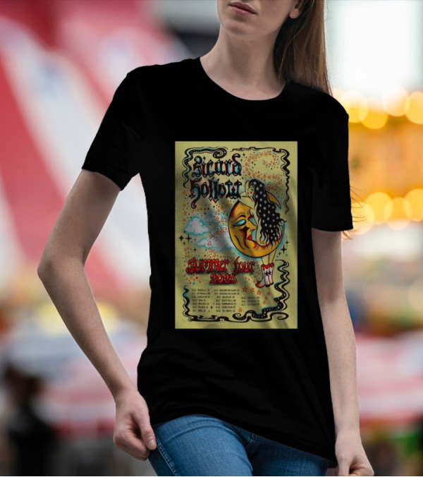 Sicard Hollow Summer Tour 2025 Moon And Stars Graphic With Tour Dates T-Shirt