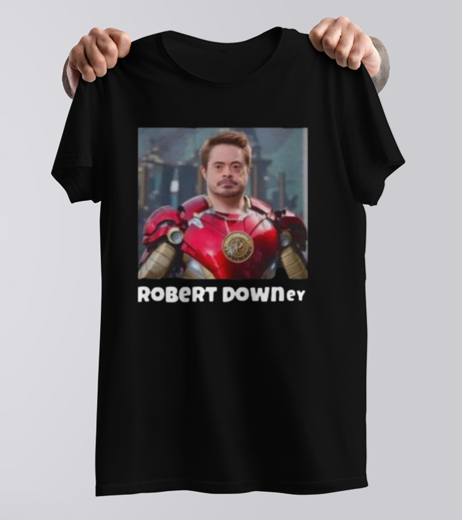 ROBERt DOWNey Sigmatees Iron Superhero T-Shirt
