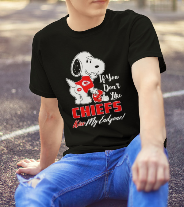 Snoopy If You Don’t Like Kansas City Chiefs Kiss My Endzone T-Shirt