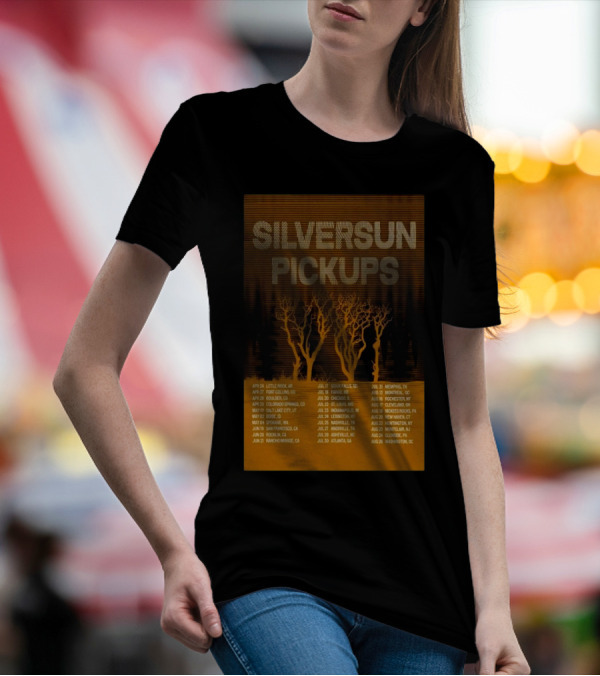 Silversun Pickups 2025 Tour Dates Little Rock Boise Nashville Washington T-Shirt