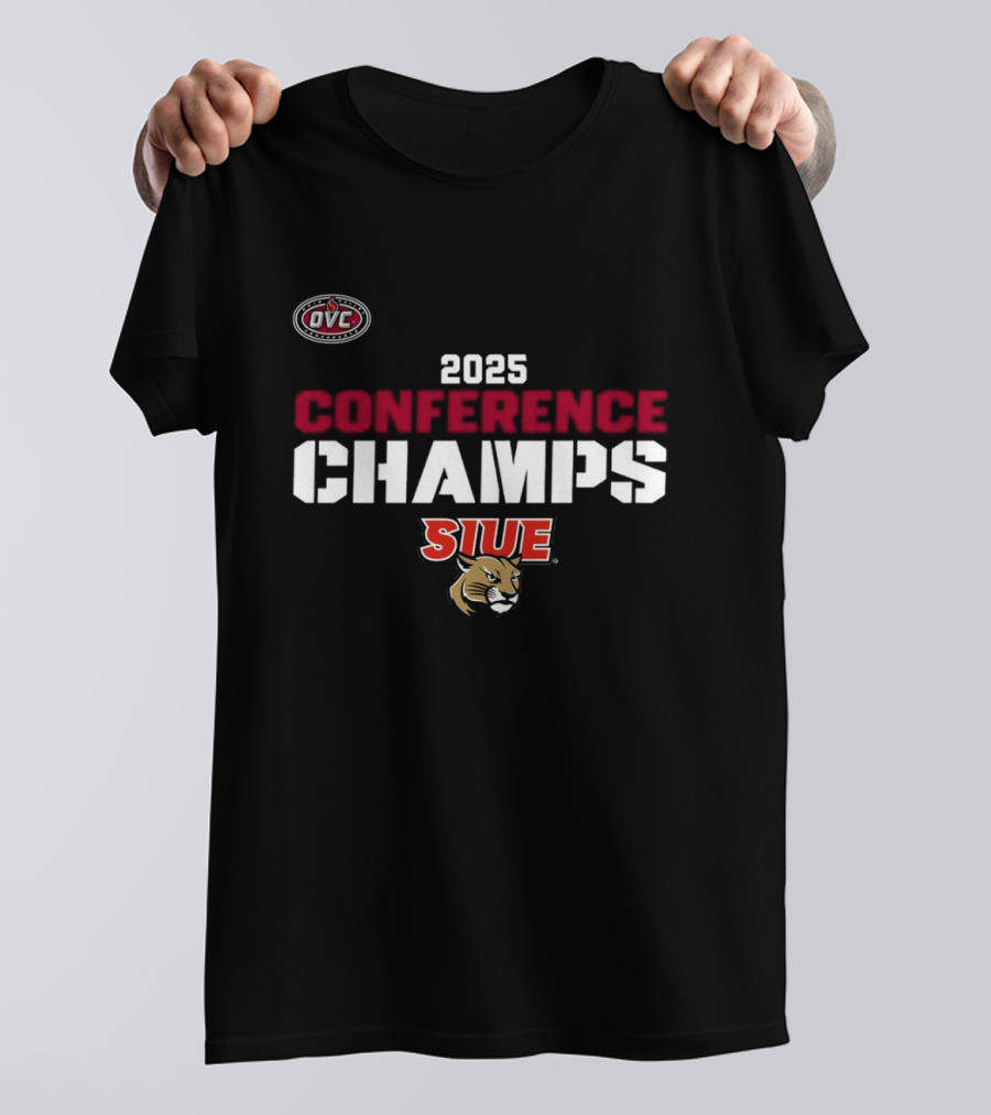 2025 OVC Conference Champs SIUE Men's Basketball T-Shirt
