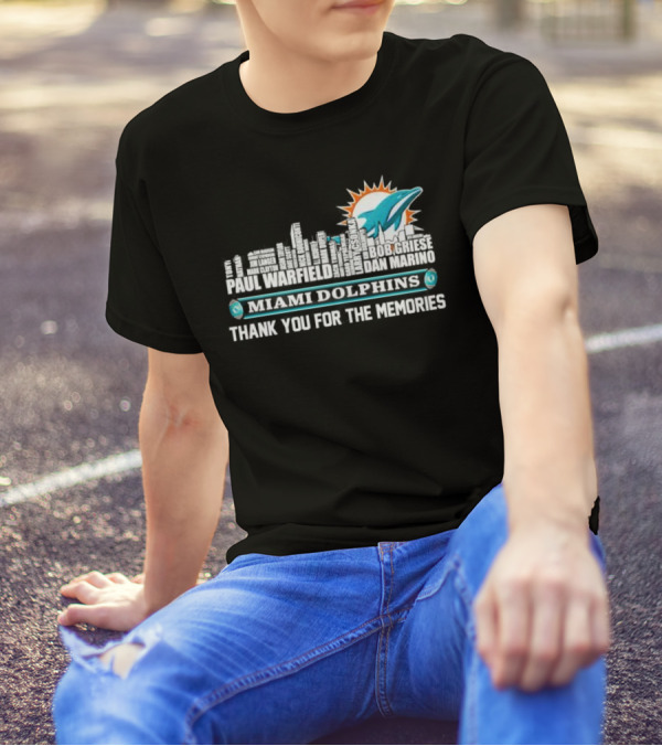 Skyline Miami Dolphins Limited Edition Thank You For The Memories T-Shirt