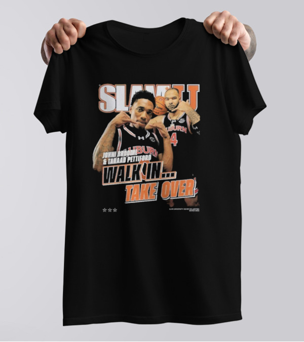 SLAM Auburn Tigers Men's Basketball Walker Kessler Jabari Smith Jr Walk In Take Over T-Shirt