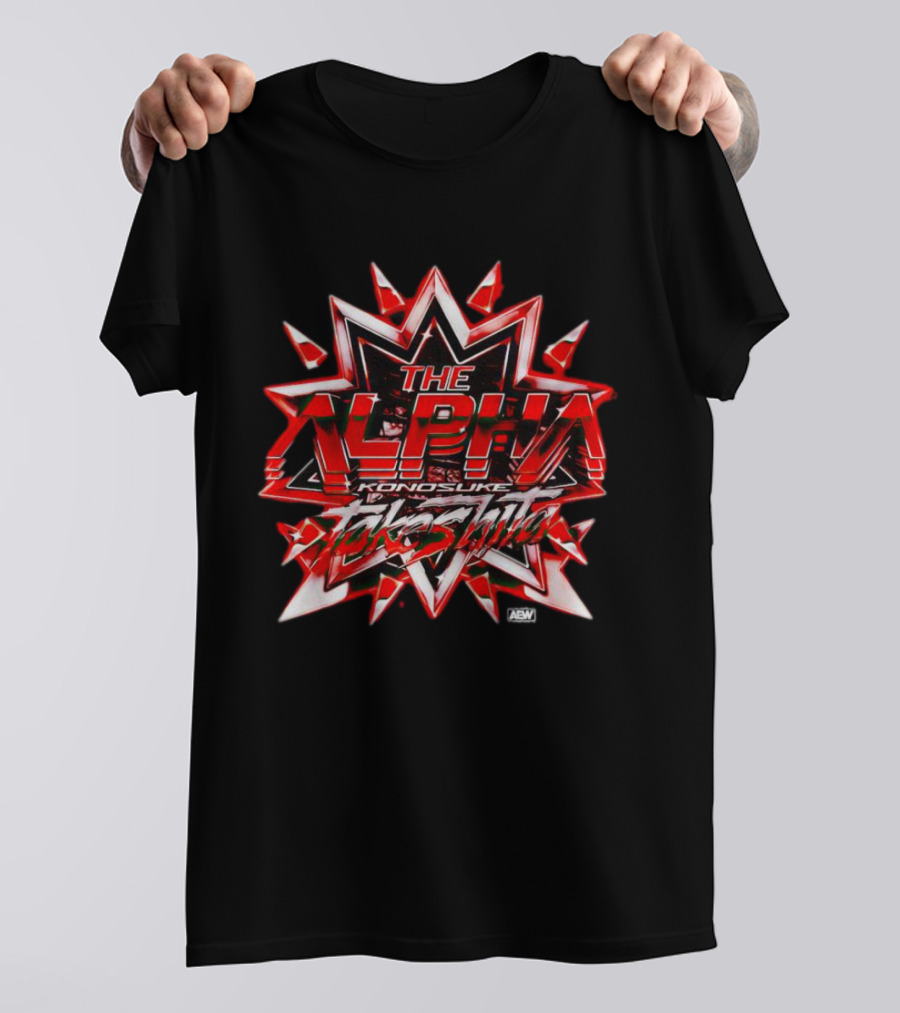 The Alpha Konosuke Takeshita AEW Starburst T-Shirt
