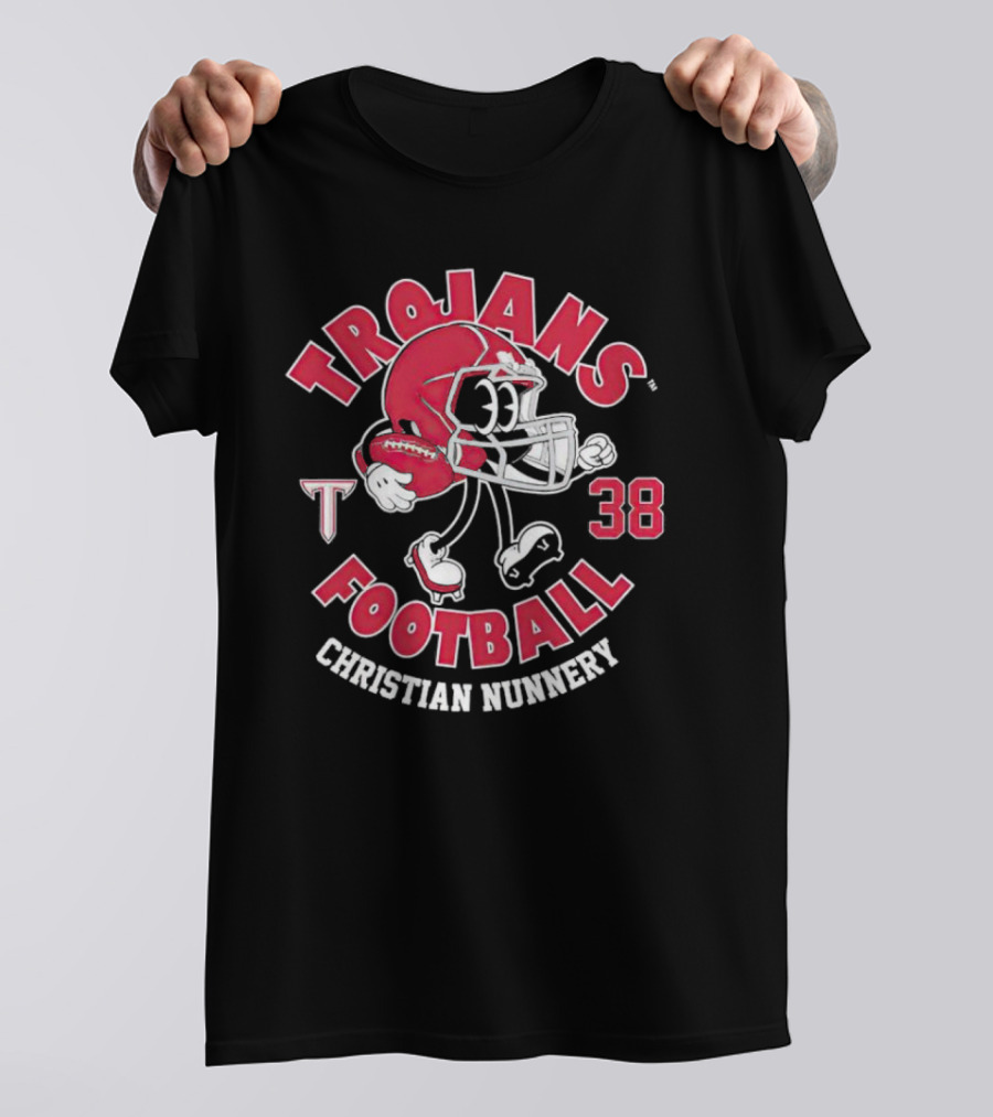 Trojans Football 38 Christian Nunnery T-Shirt