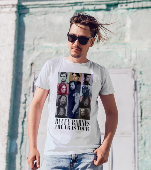 Bucky Barnes The Eras Tour Portrait Collage Series T-Shirt