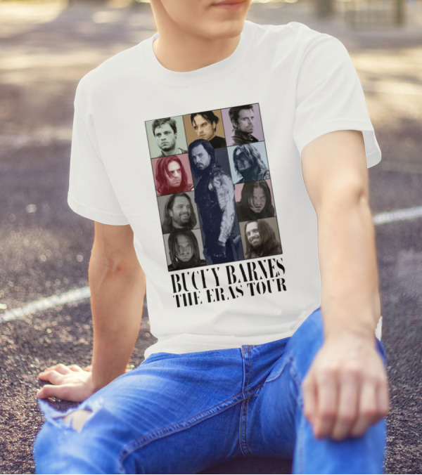 Bucky Barnes The Eras Tour Portrait Collage Series T-Shirt