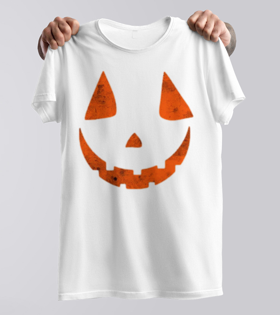Halloween Spooky Pumpkin Face Scary Jack O Lantern T-Shirt