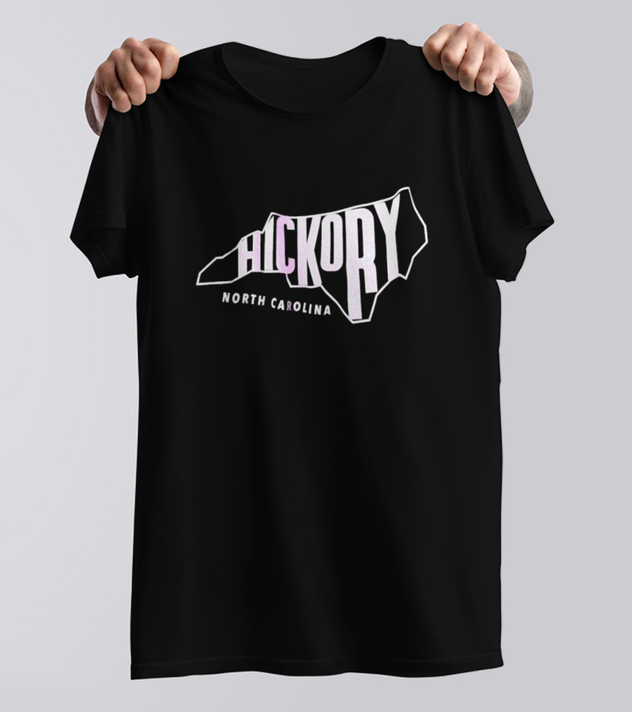 Hickory North Carolina State Outline T-Shirt