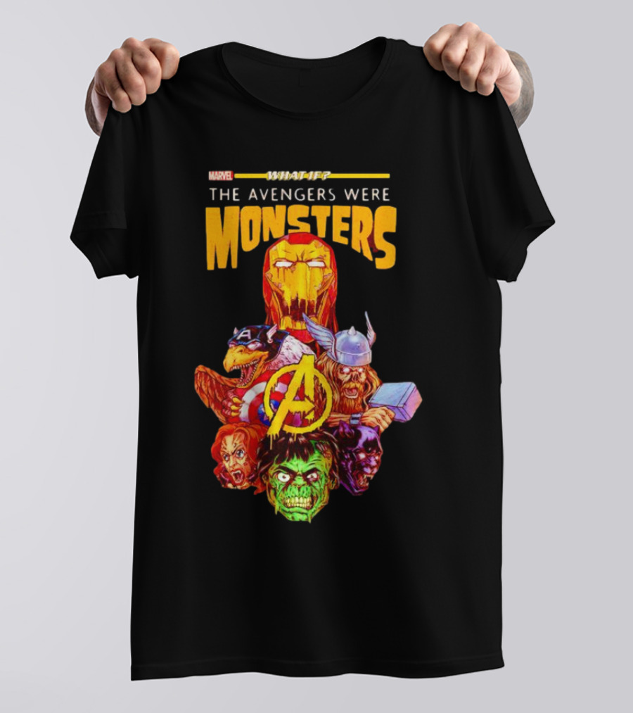 Marvel What If The Avengers Were Monsters Iron Man Captain America Thor Hulk T-Shirt