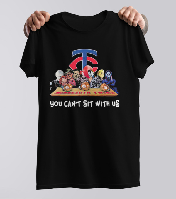 Minnesota Twins Horror Movies Halloween You Can’t Sit With Us T-Shirt