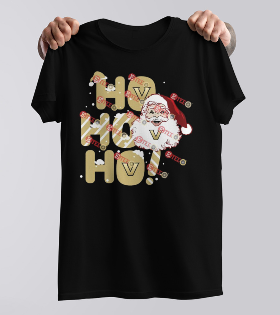 Ho Ho Ho Vanderbilt Commodores Santa Claus Christmas T-Shirt