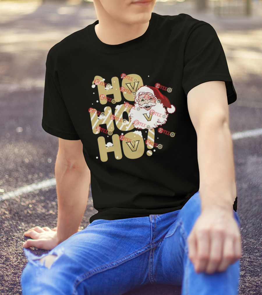Ho Ho Ho Vanderbilt Commodores Santa Claus Christmas T-Shirt