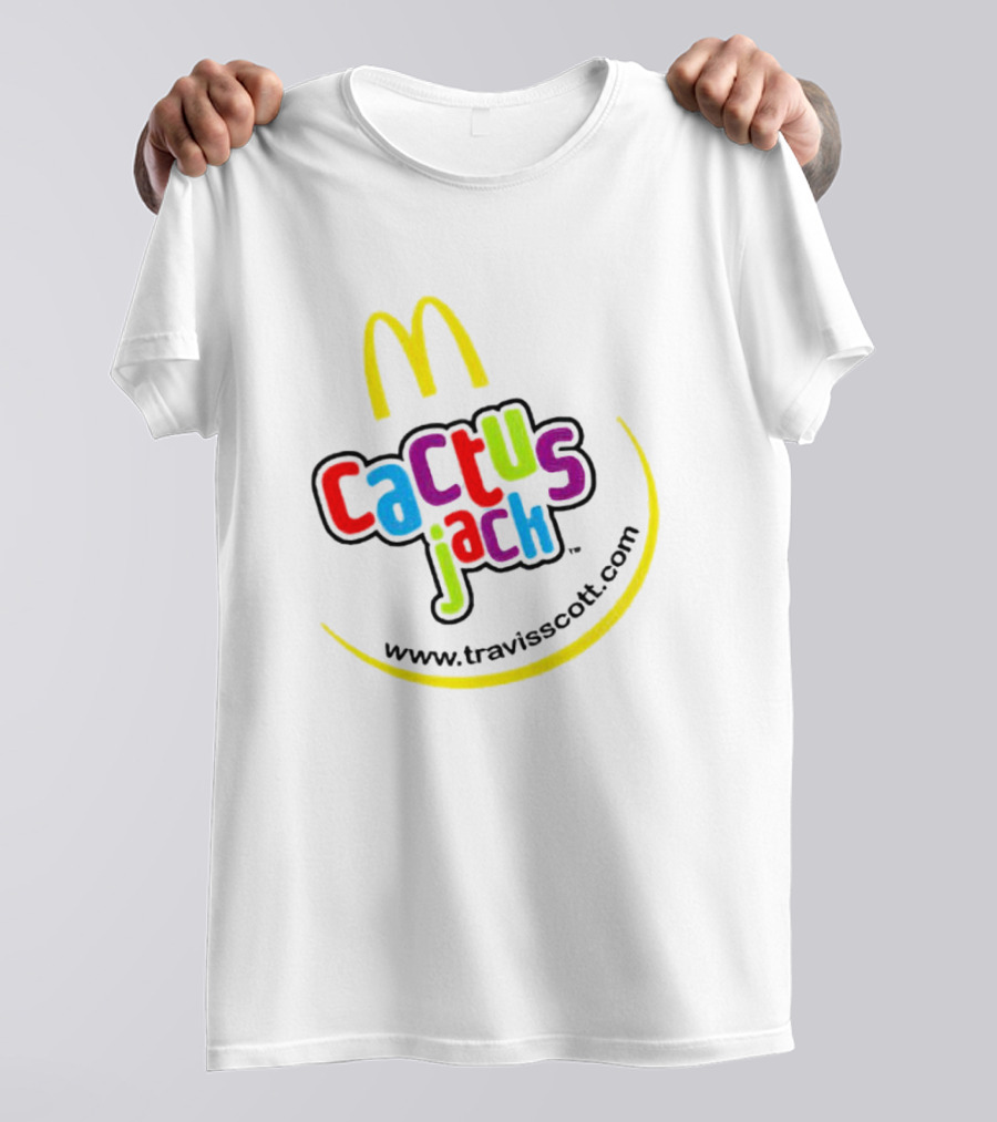 Cactus Jack McDonald's Www.travisscott.com Smile T-Shirt