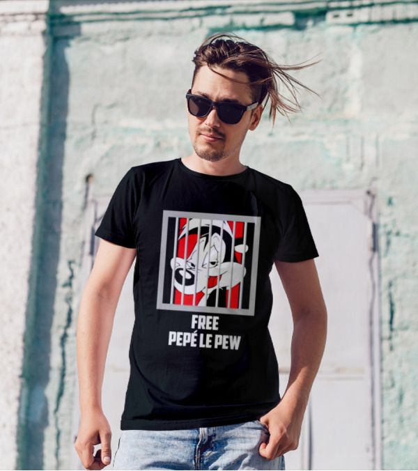 Free Pepé Le Pew Jail Bars T-Shirt