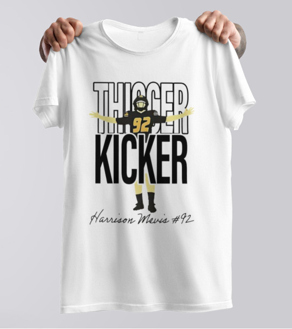Thiccer Kicker Harrison Mevis #92 T-Shirt