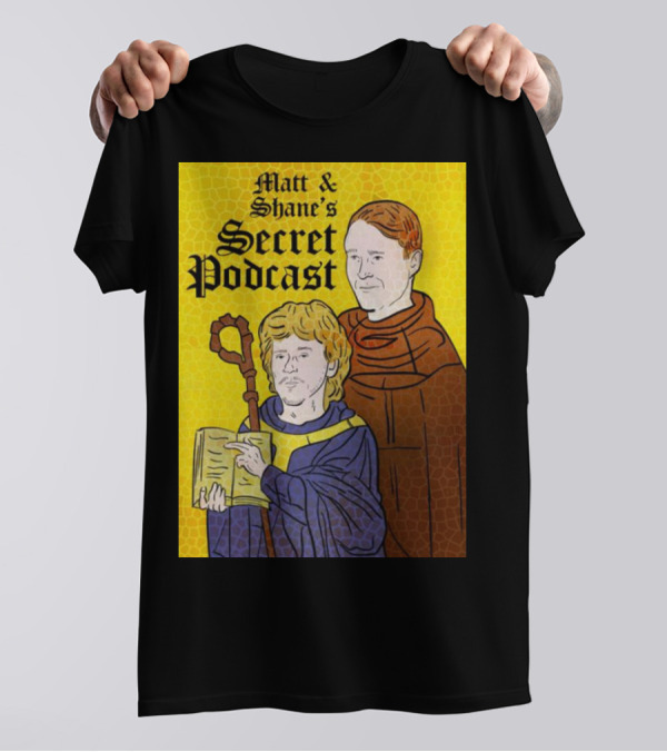 Matt And Shane's Secret Podcast Saintly Figures Mosaic T-Shirt