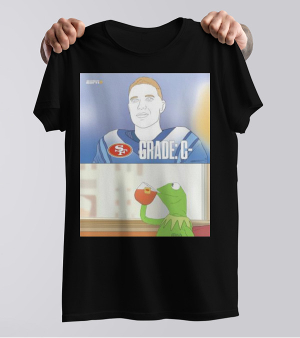 San Francisco 49ers Grade C ESPN Frog Drinking Tea T-Shirt