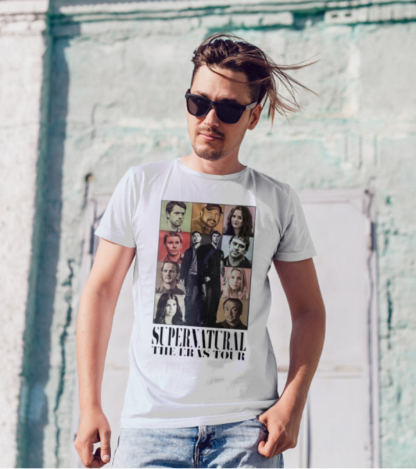 Supernatural The Eras Tour Iconic Characters Collage T-Shirt