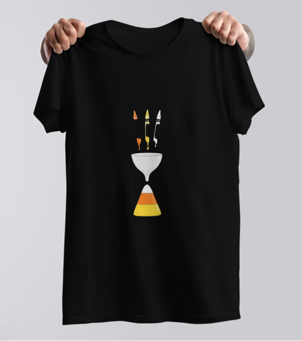 Crayondy Corn Candy Crayons And Candy Corn Fusion T-Shirt