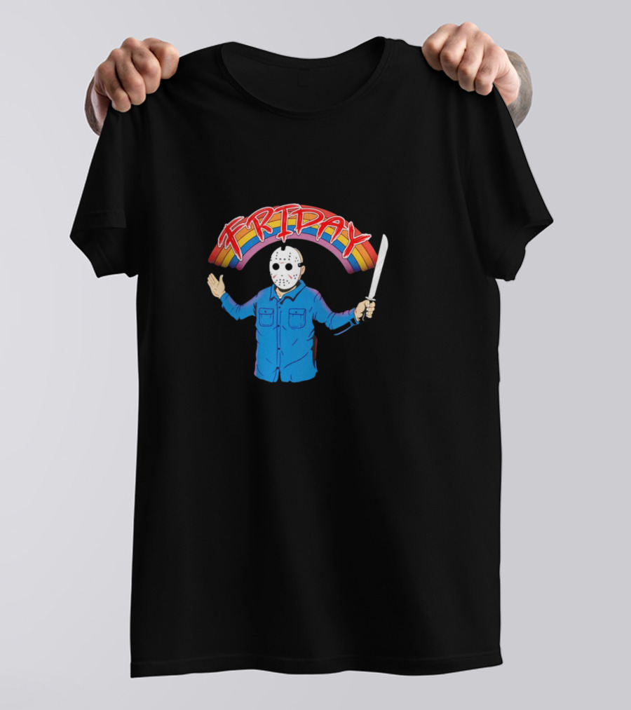 Jason Voorhees Friday Rainbow Halloween Horror T-Shirt