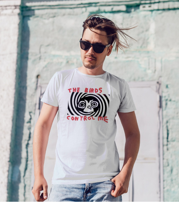 The Birds Control Me Spiral Face T-Shirt