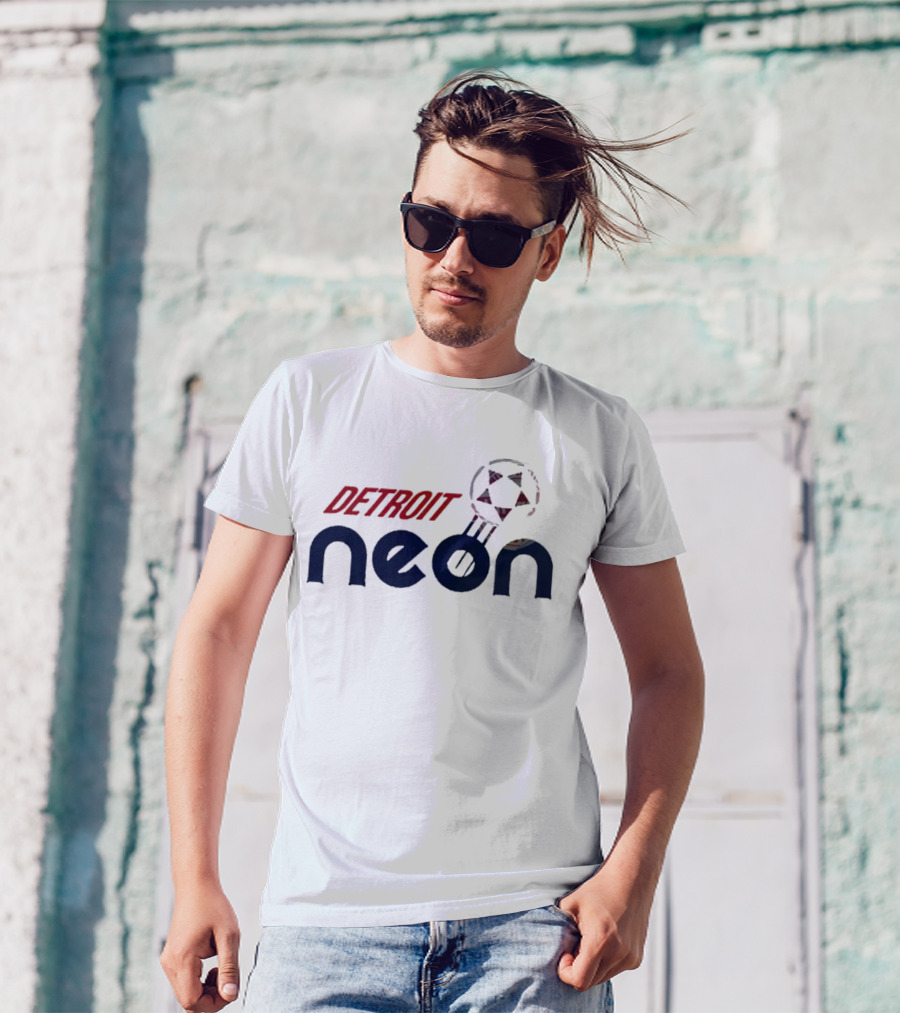 Detroit Neon Soccer Ball T-Shirt