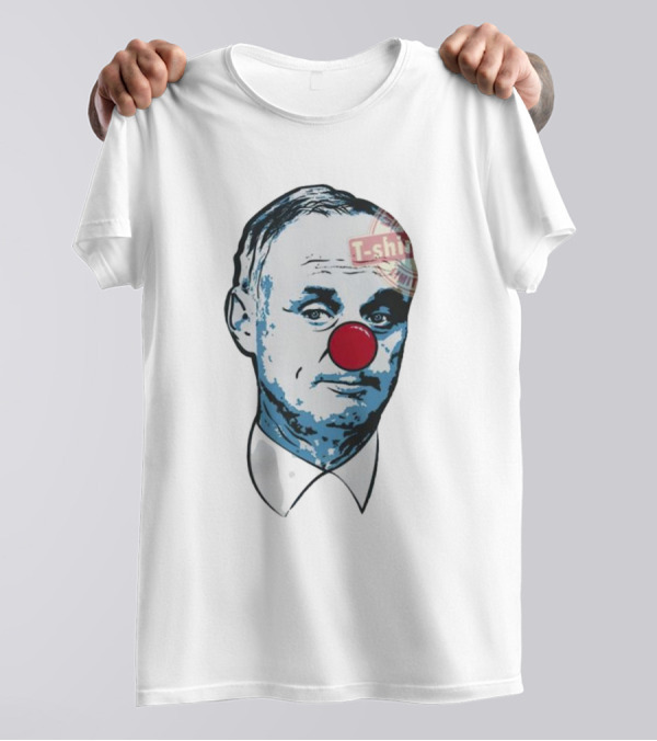 Men’s Rob Manfred Clown Parody With Red Nose And T-Shirt Label T-Shirt
