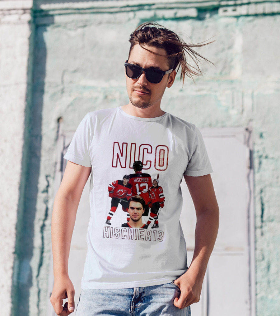 Nico Hischier 13 New Jersey Devils Hockey T-Shirt