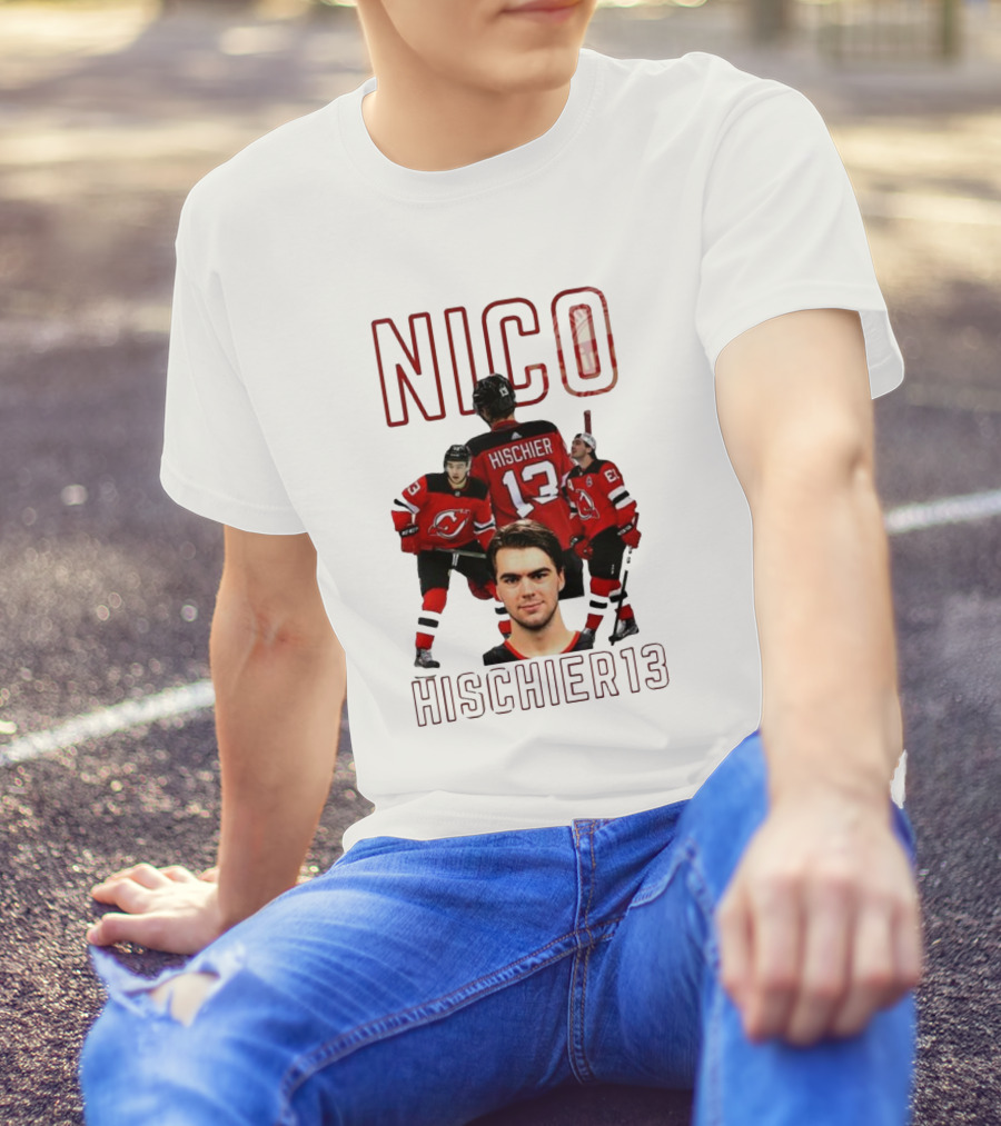 Nico Hischier 13 New Jersey Devils Hockey T-Shirt