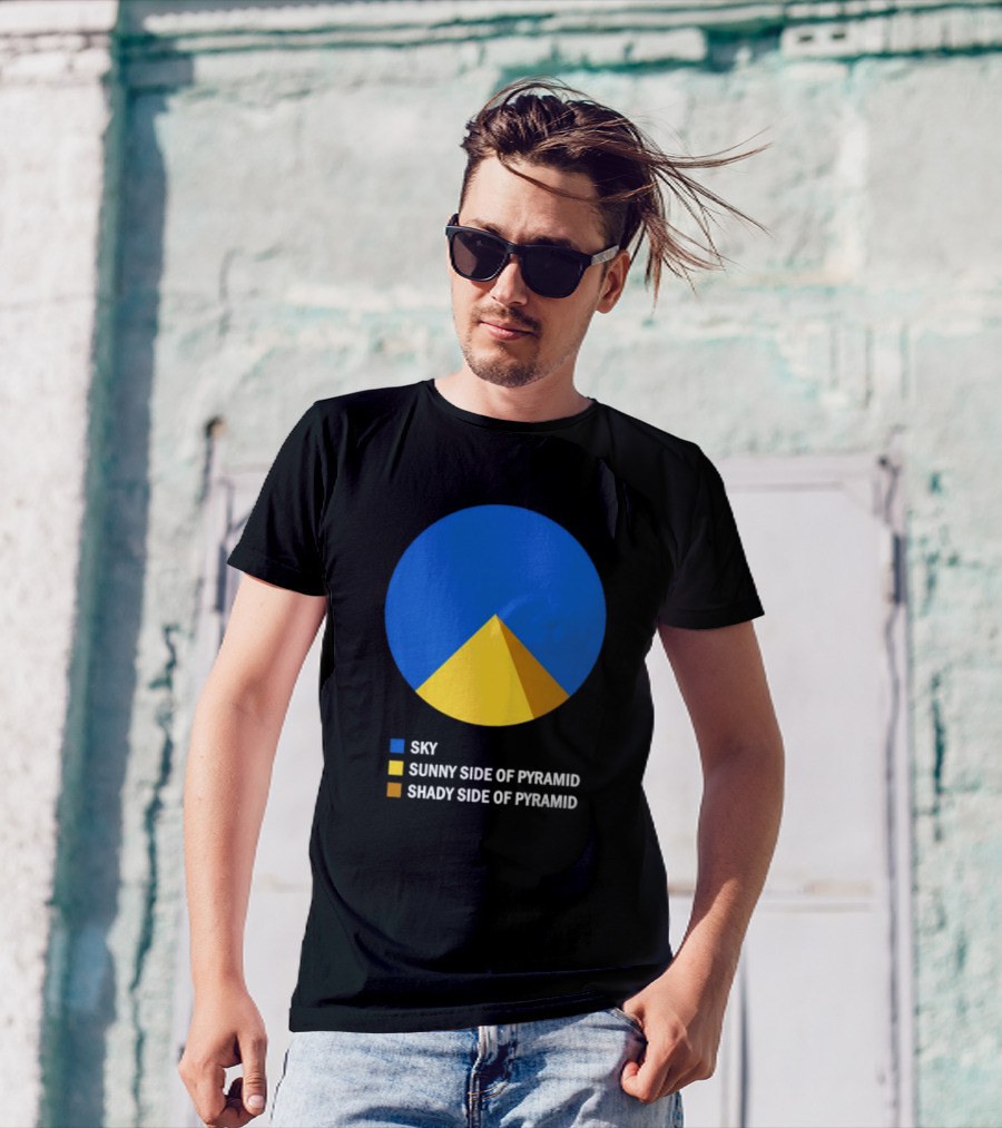Sky Sunny Side Of Pyramid Shady Side Of Pyramid Chart Circle T-Shirt