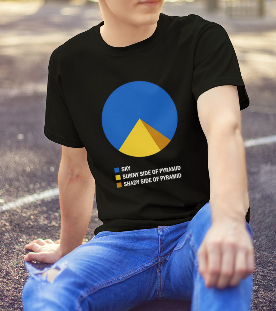 Sky Sunny Side Of Pyramid Shady Side Of Pyramid Chart Circle T-Shirt