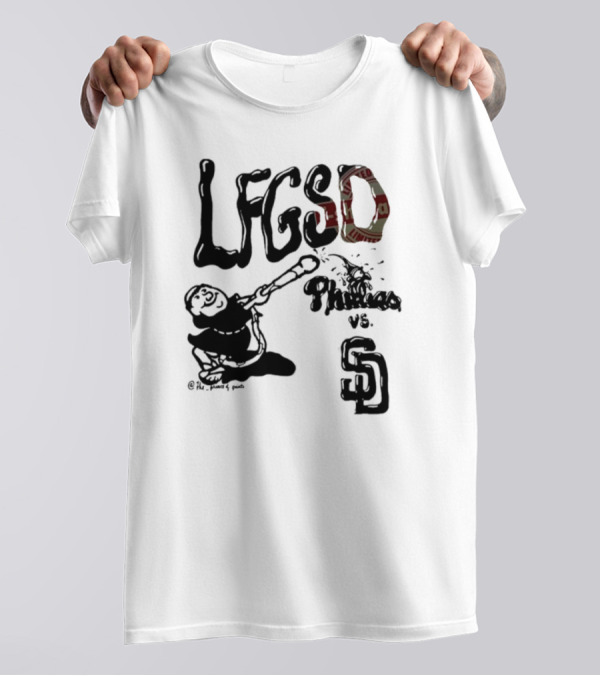 LFGSD Phillies Vs San Diego Padres The Prince Of Prints T-Shirt