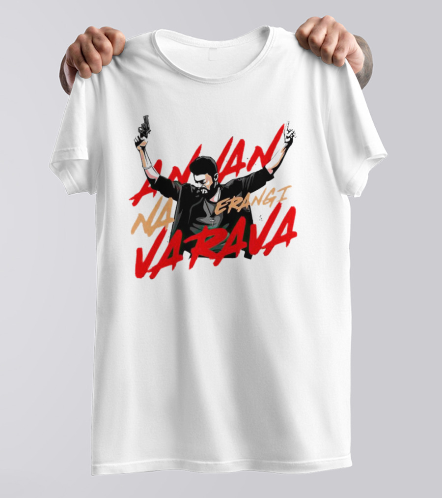 Annan Na Erangi Varava Guns Raised Pose T-Shirt