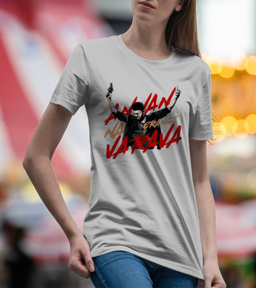 Annan Na Erangi Varava Guns Raised Pose T-Shirt