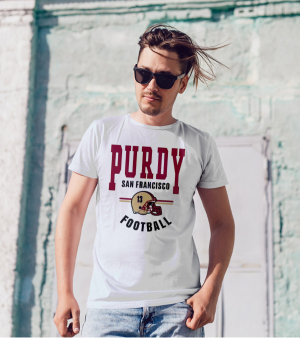 Brock Purdy San Francisco Football Vintage Helmet T-Shirt