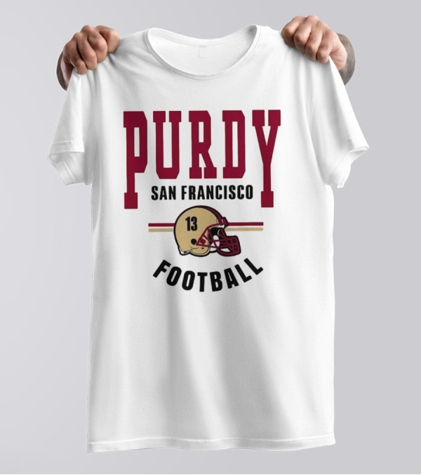 Brock Purdy San Francisco Football Vintage Helmet T-Shirt