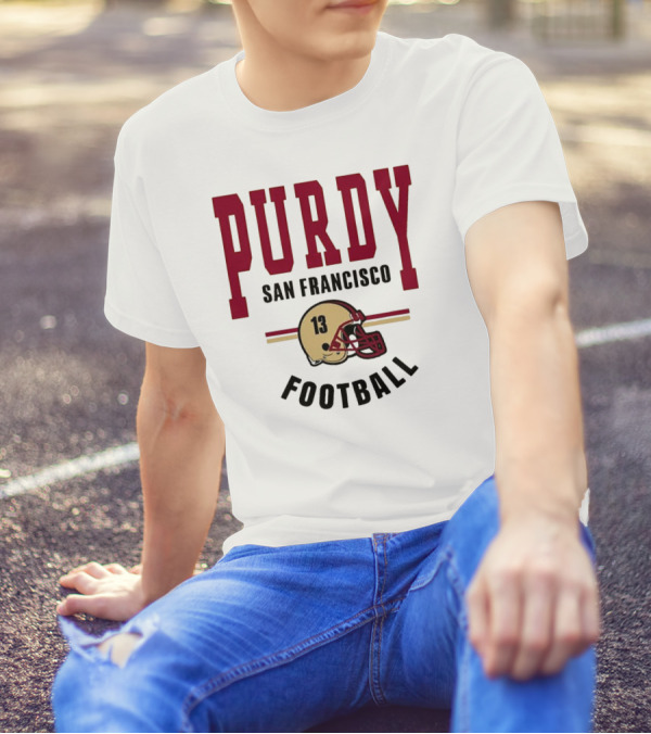 Brock Purdy San Francisco Football Vintage Helmet T-Shirt