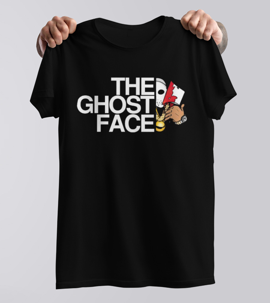 The Ghost Face Jason Voorhees Halloween Horror Mashup With Bloody Axe T-Shirt