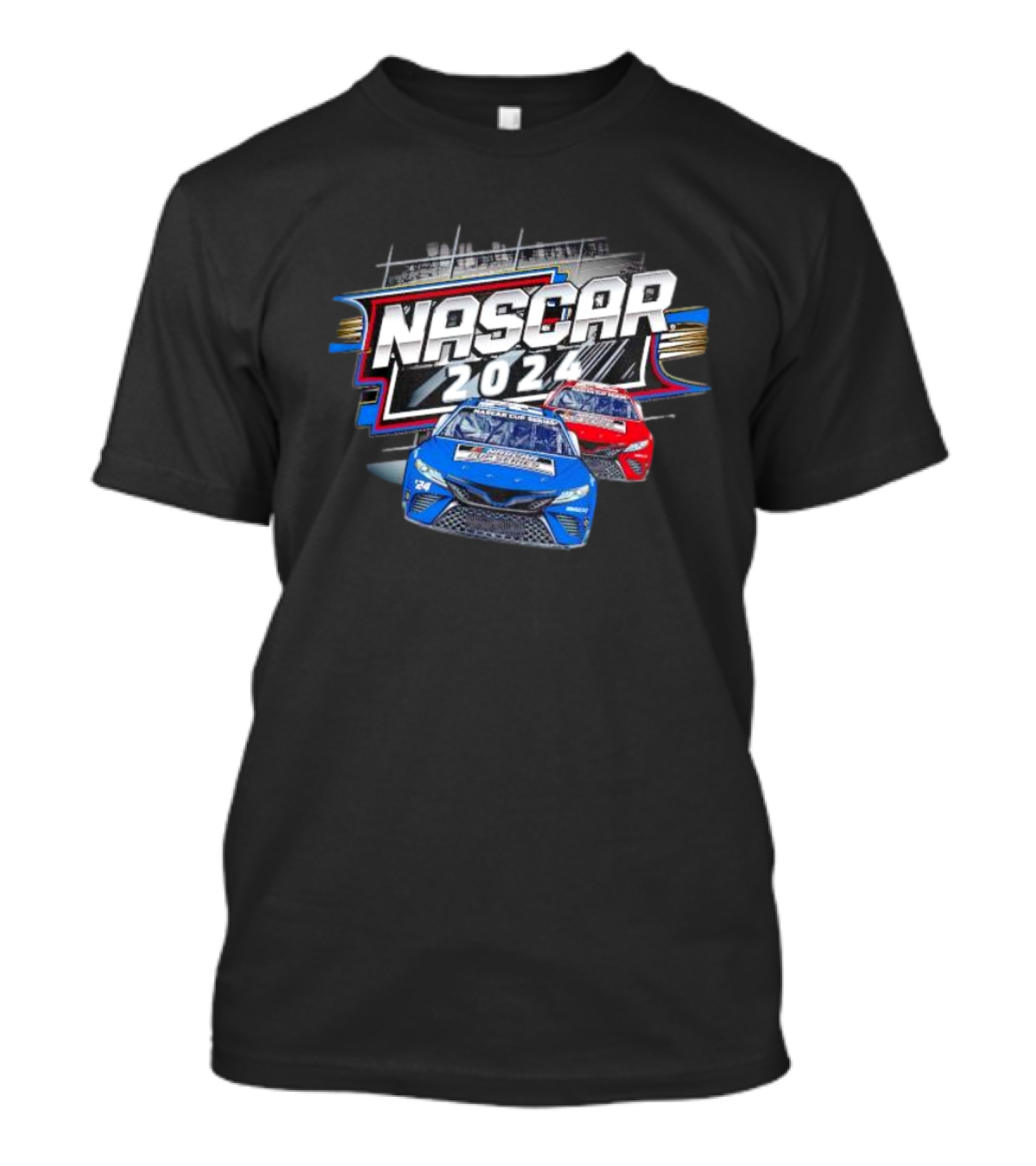Nascar 2024 Cup Series Racing Cars On Track T-Shirt