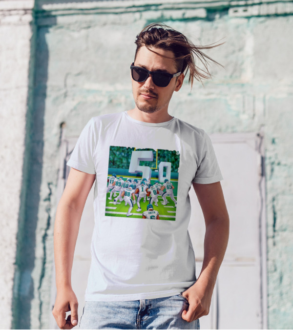5-0 Brotherly Shove Undefeated Philadelphia Eagles Team Formation T-Shirt